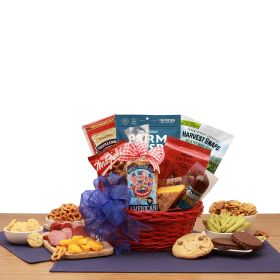 Proud To Be An American Patriotic Snack Gift Basket