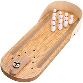 Table Top  Bowling Game Set-Tabletop  Board Arcade Desktop