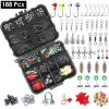 188Pcs Fishing Accessory Kit Portable Fishing Set