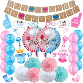 Gender Reveal Banner Balloon Photo Props