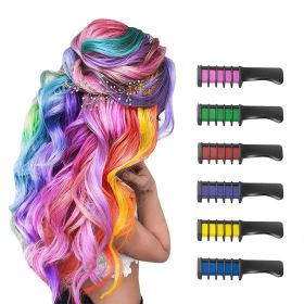 Multi-color Hair Chalk Comb Temporary DIY Hair Color