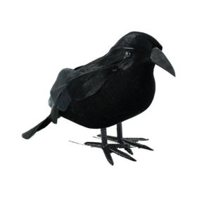 1PC Halloween Black Crow Animal Model Bird Decoration