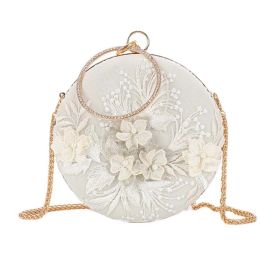 White Chinese  Hanfu Crossbody Bag Retro Embroidery Bag