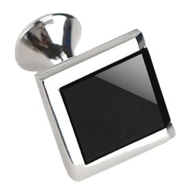 Black Square Men's Shirts Cufflinks Stainless Steel Wedding Formal Shirt Stud