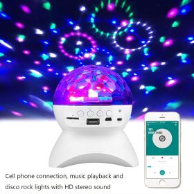 Wireless Speaker; 9-color Sound-controlled Strobe Light; Portable