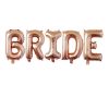 5Pcs 16Inch Rose Gold Bride Letter Foil Balloons Wedding Decoration