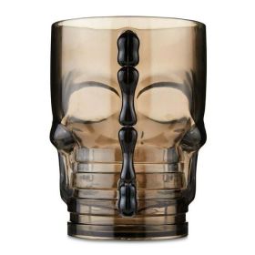 Halloween Plastic Skull Beer Mug Party Tableware, Gray, 19 oz