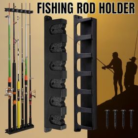 Fishing Rod Rack Holder Horizontal Wall Mount Boat Pole Stand Storage