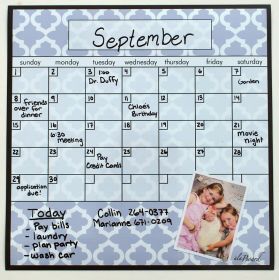 Dry Erase Fridge Calendar. Organize your home or office