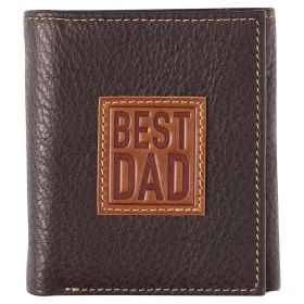 Christian Art Gifts Genuine Leather RFID Bifold Wallet for Men