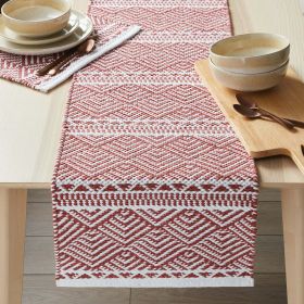 Better Homes & Gardens Geo Stripe Table Runner, Brick