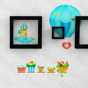 Hot-Air Balloon Party- Wall Decals Stickers