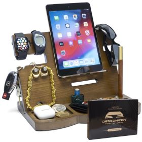 Cellphone Stand Wooden Gift for Men Women Wallet Stand