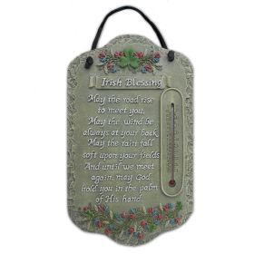 Welcome Sign, "Irish Blessing" Porch Decor, Resin Slate Plaque