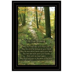 "Irish Blessing"  Trendy Decor 4U, Ready to Hang Framed Print