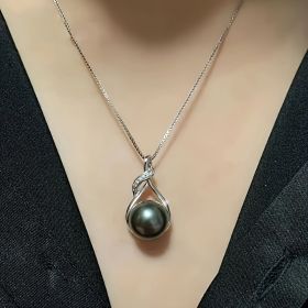 Tahitian-Black-Pearl-Necklace-Gift for birthday