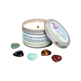 Healing Hearts Memorial Soy Candle with Feng-Shui Keepsake Stone