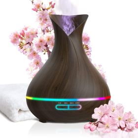 Aromatherapy Diffuser for Essential Oils 400ml Dark Wood Essential Oil Diffuser