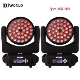 Zoom Moving Head Light RGBWA+UV  DJ Disco Party Bar Stage Effect Lighting