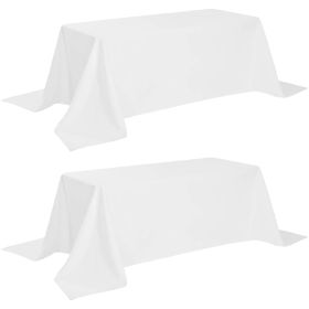 2 Pack Classic White Tablecloth