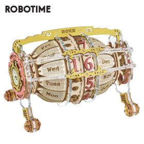 Robotime ROKR Time Engine  Calendar 3d Wooden Puzzl Toys