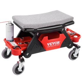 VEVOR Mechanics Stool, 300 LBS Capacity Rolling Mechanic