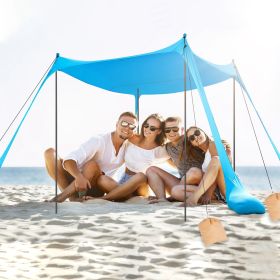 Beach Canopy Tent 10x10ft Sun Shelter Family Beach Tent Outdoor Shade