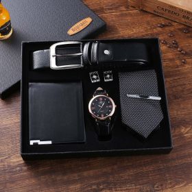 New 5Pcs/Set Luxury Watch for Men Fashion Gift Box