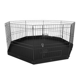 VEVOR Dog Playpen, 8 Panels Foldable Metal Dog Exercise Pen