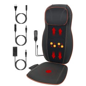 Vibrating Back Massager, Heat Chair Rolling Massage Seat