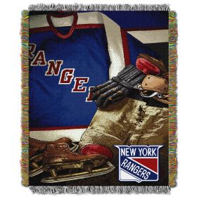 NY Rangers OFFICIAL National Hockey League; "Vintage" Woven Tapestry