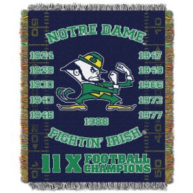 Notre Dame OFFICIAL Collegiate Commerative Woven Tapestry.