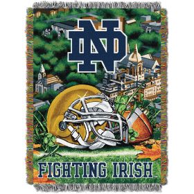 Notre Dame OFFICIAL Collegiate Woven Tapestry Throw