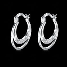 New Arrival Women's Silver Plated Earrings Bridal Jewelry