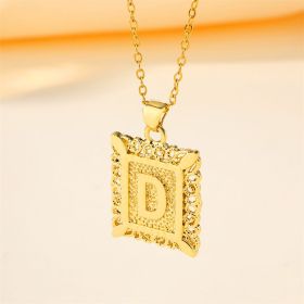 18K Gold Plated Stainless Steel Pendant,Unisex