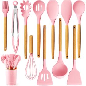 Silicone Kitchen Utensil Set, 11 Pieces Cooking Utensil