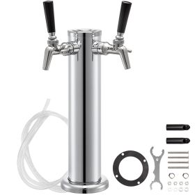 VEVOR Beer Tower, Double Adjustable Brass Faucet