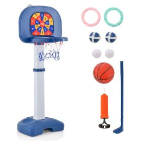 Adjustable Kids Basketball Hoop with Ring Toss Sticky Ball