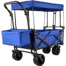 VEVOR Extra Large Collapsible Garden Cart with Removable Canopy