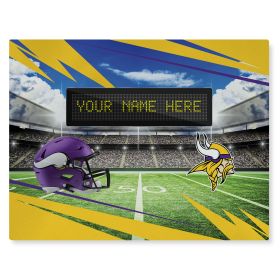 Official NFL Vikings - 62" x 84" Personalized Washable Rug