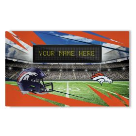 Official NFL Broncos - 36" x 62" Personalized Washable Rug