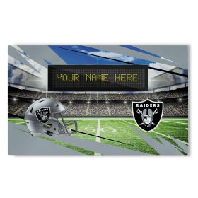 Official NFL Raiders - 36" x 62" Personalized Washable Rug