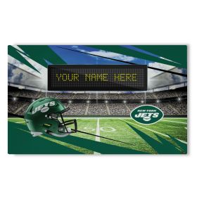 Official NFL Jets - 36" x 62" Personalized Washable Rug