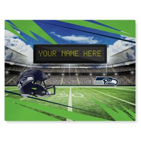 Official NFL Seahawks - 62" x 84" Personalized Washable Rug