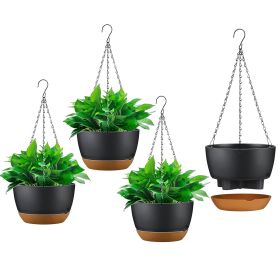 Hanging Planter with Drainage Holes Removable Self-Watering Tray