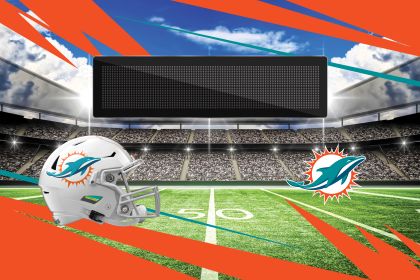 Official NFL Dolphins - 20" x 32" Personalized Washable Rug