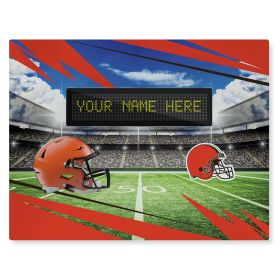 Official NFL Browns - 62" x 84" Personalized Washable Rug