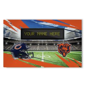 Official NFL Bears - 36" x 62" Personalized Washable Rug