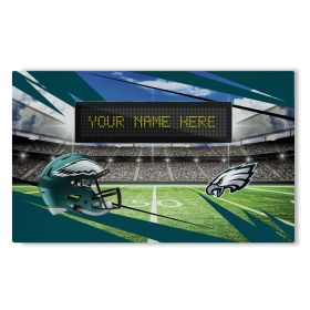 Official NFL Eagles - 36" x 62" Personalized Washable Rug