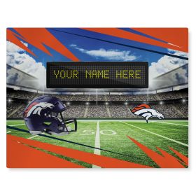 Official NFL Broncos - 62" x 84" Personalized Washable Rug